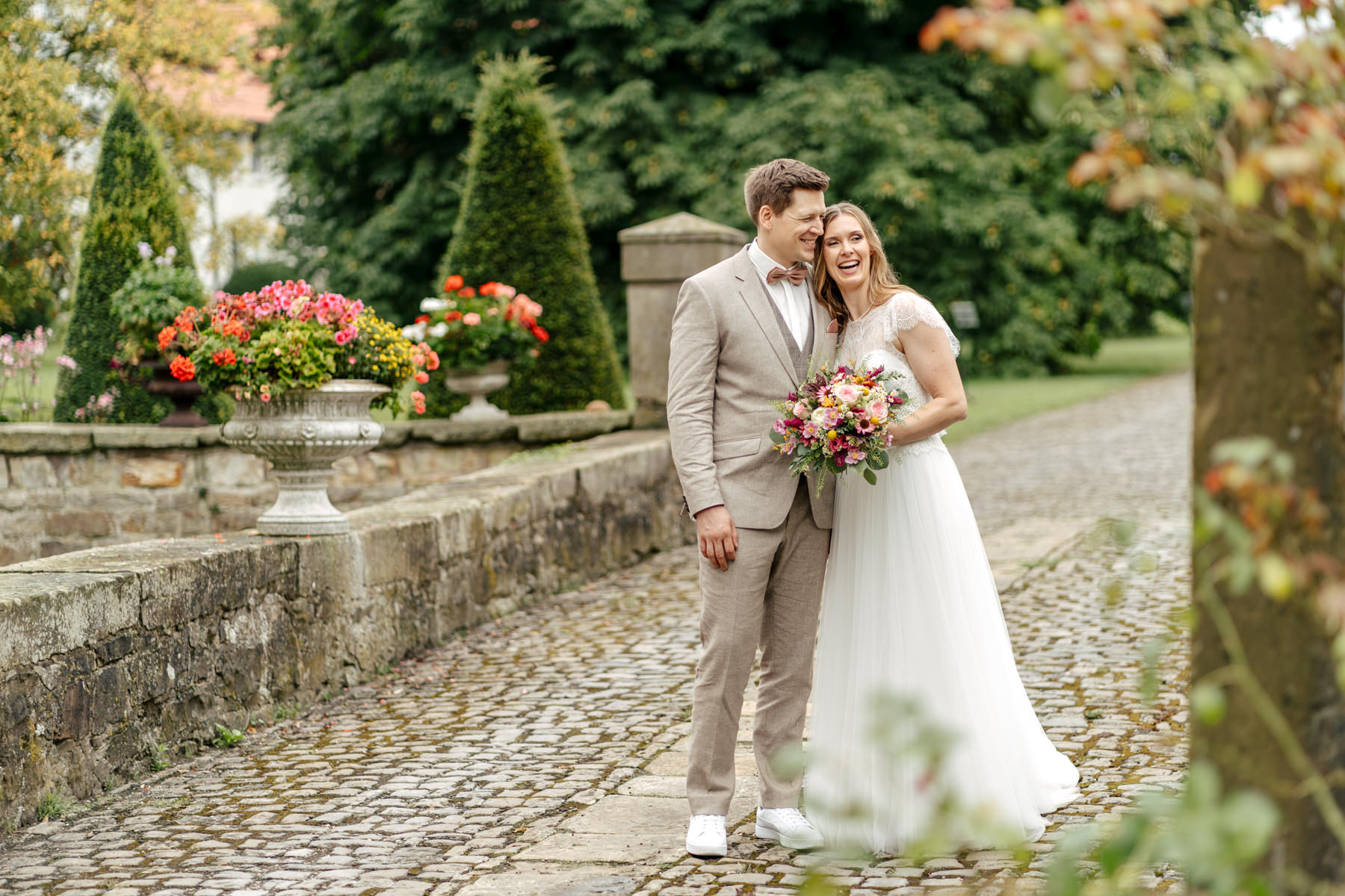 Romantische Sommerhochzeit im Schloss von Hammerstein